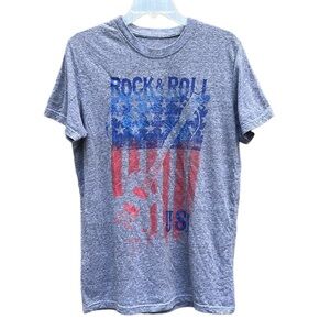 Home of the Brave Tee Shirt Rock & Roll USA size small